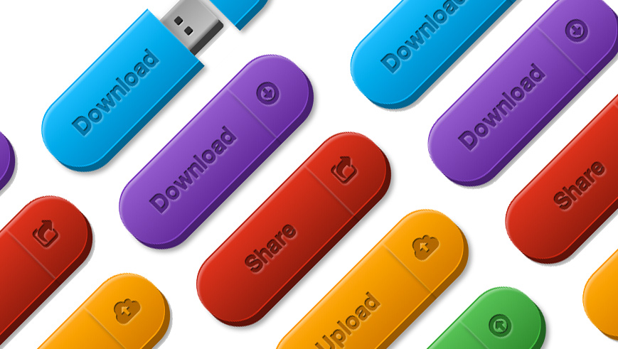Picture showing the USB drive links in various flavours
