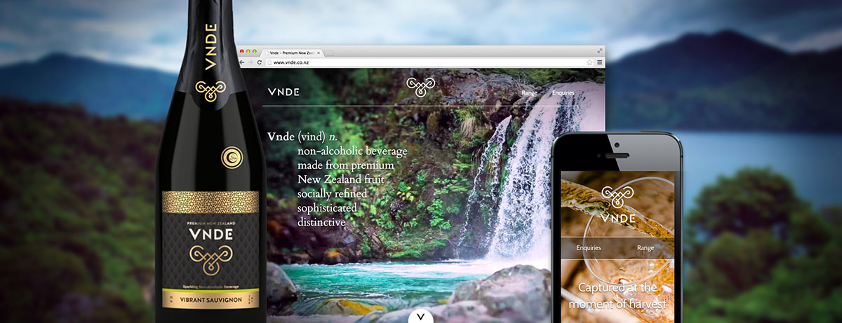 Vnde website homepage on desktop and mobile